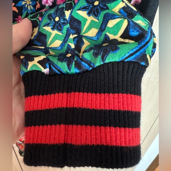 ALICE and OLIVIA Lila Oversized Patchwork Bomber Jacket - Picture 13 of 16